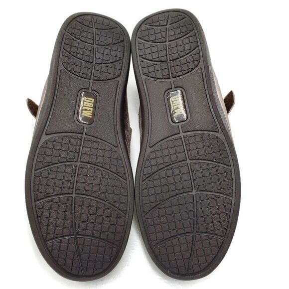 Drew Rose Dusty Pewter Silver Leather Slip-On Comfort Mary-Janes - Picture 12 of 12